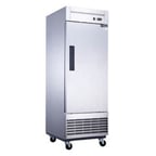 image of Dukers Appliance Co D28F 28" One Section Reach-In Freezer w/ Solid Door, Bottom Mount, 18 cu. ft.