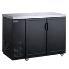 image of Dukers Appliance Co DBB60-M2 Refrigerated Back Bar Cabinet w/ 2 Solid Doors, 15.24 Cu Ft