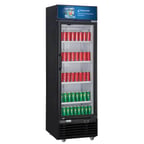 image of Dukers Appliance Co DSM-15R 27" One Glass Door Merchandiser Refrigerator in Black, 14.7 cu. ft.