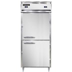 image of Continental Refrigerator D1RFXNHD 36" 1-Section Reach-In Refrigerator/Freezer Combo w/ 2 Half Solid Doors