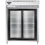 image of Continental Refrigerator D2RENSGD 57" Two Section Reach-In Refrigerator w/ 2 Sliding Glass Doors, 52 cu. ft.