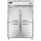 image of Continental DL2RF-PT-HD 52" 2-Section Pass-Thru Refrigerator/Freezer Combo w/ 8 Half Solid Doors