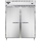 image of Continental DL2RFE-PT 57" 2-Section Pass-Thru Refrigerator/Freezer Combo w/ 4 Solid Doors