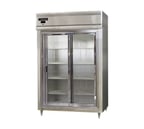 image of Continental Refrigerator D2RSNSSSGD 52" Two Section Reach-In Refrigerator w/ 2 Glass Sliding Doors, All Stainless Steel, 32 cu. ft.