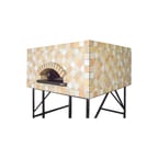 image of Univex DOME47S Artisan Stone Hearth Square Pizza Oven, Wood / Coal / Gas Fired, (7) 12" Pizza