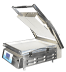 image of DoughXpress DXP-CS-1577 18" Double 2-Sided Panini Grill w/ Timer, Aluminum Smooth Plates, 208V