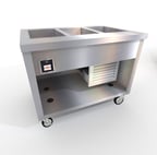 image of Duke TFCP-46SS-N7 46" Thurmaduke™ Flush Mount Cold Pan Unit, Refrigerated