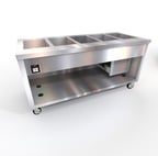 image of Duke TFCP-74SS-N7 74" Thurmaduke™ Flush Mount Cold Pan Unit, Refrigerated