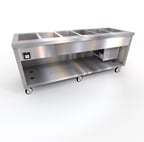 image of Duke TFCP-88SS-N7 88" Thurmaduke™ Flush Mount Cold Pan Unit, Refrigerated