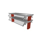 image of Duke TS580-46 Stationary Sneeze Guard