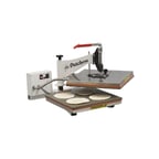 image of Dutchess Bakers DUT/TXM-15 Dual Heat Manual Tortilla/Pizza Dough Press, 15" x 15" Platens, 220V