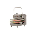 image of Dutchess Bakers DUT/TXM-WH Dual Heat White Manual Tortilla/Pizza Dough Press, 16" x 20" Platen,220V