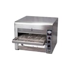 image of DoughXpress DXP-CB001 Single Deck Electric Conveyor Oven, Countertop, 14" Wide Conveyor Belt