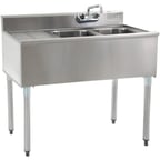 image of Eagle Group B3L-2-18 36" Underbar Sink Units