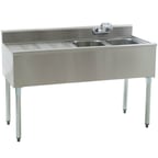 image of Eagle Group B4L-2-18 48" Underbar Sink Units