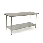 image of Eagle Group BPT-2484SEB 84" Stainless Steel Top 73" - Work Table