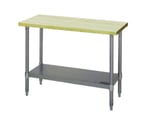 image of Eagle Group MT2496B 96" Wood Top Work Table