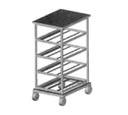 image of Eagle Group OCR-10-3A Half Size Mobile Aluminum Can Storage Rack w/ 54 #10 Cans Capacity