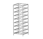image of Eagle Group OCR-10-9A-X Full Size Mobile Aluminum Can Storage Rack w/ 162 #10 Cans Capacity