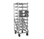 image of Eagle Group OCR-10-9A Full Size Mobile Aluminum Can Storage Rack w/ 162 #10 Cans Capacity