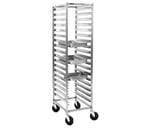 image of Eagle Group OUR-1218-3-SR 18 Pan Stainless Steel Mobile End Load Panco Utility Rack, Assembled