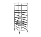 image of Eagle Group OUR-1818-3-SR 18 Pan Aluminum Mobile End Load Panco Utility Rack, Assembled