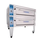 image of Bakers Pride EB-2-8-3836 55" Electric Double-Deck Oven w/ Infinite Controls, 140°F - 550°F
