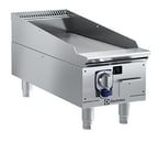 image of Electrolux Professional 169115 12" Countertop Thermostatic Gas Griddle, Grooved Steel, 26.000 BTU