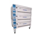 image of Bakers Pride EP-3-8-3836 55" Triple Deck Electric Pizza Oven 