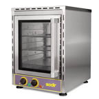 image of Equipex FC-280V Single-Deck Electric Convection Oven w/ Thermostatic Controls, Quarter-Size
