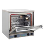 image of Equipex FC-60G Single Deck Half Size Electric Convection Oven with Thermostatic Controls