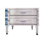 image of Bakers Pride ER-2-12-5736 74" Electric Bake/Roast 2-Deck Oven w/ Infinite Controls, 140°F - 550°F