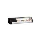 image of Everest ESC47L 47" Countertop Refrigerated Sushi Display Case, Left Compressor