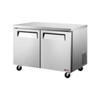 image of Turbo Air EUF-48-N-V 48" 2-Section Undercounter Freezer w/ 2 Doors, 13.2 cu. ft.