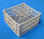 image of Eurodib USA CC00130 16" Lamber Full Size Dishwasher Open Glass Rack with Plastic, Gray