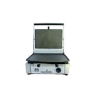 image of Eurodib CORT-F-110 15" Single Commercial Panini Sandwich Grill w/ Cast Iron Smooth Plates, 110V