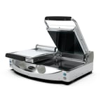 image of Eurodib SAP020P 24" Double Panini Sandwich Grill w/ Glass-Ceramic Smooth Plates, 240V 