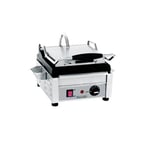 image of Eurodib SFE02325-120 16" Single Panini Sandwich Grill w/ Cast Iron Grooved Plates, 120V