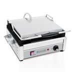 image of Eurodib SFE02340-120 16" Single Panini Sandwich Grill w/ Cast Iron Smooth Plates, 120V