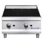 image of Eurodib USA T-CBR24 24" Countertop Gas Radiant Charbroiler w/ (2) Burners, 80.000 BTU