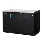 image of Everest EBB48-24 49" Two Section Back Bar Cooler with Solid Door, 13.0 cu. ft.