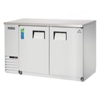 image of Everest EBB48-SS 49" Two Section Back Bar Cooler with Solid Door, 14.0 cu. ft.