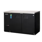 image of Everest EBB48 49" Two Section Back Bar Cooler with Solid Door, 14.0 cu. ft.