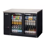 image of Everest EBB48G 49" Two Section Back Bar Cooler with Glass Door, 14.0 cu. ft.