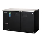 image of Everest EBB59-24 57" Two Section Back Bar Cooler with Solid Door, 17.0 cu. ft.