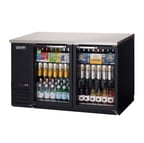 image of Everest EBB59G 57" Two Section Back Bar Cooler with Glass Door, 20.0 cu. ft.
