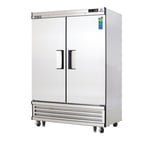 image of Everest EBR2 54" Two Section Reach-In Refrigerator w/ 2 Solid Full Doors, Bottom Mount, Stainless Steel, 50 cu. ft.