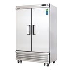 image of Everest EBSR2 49" Two Section Reach-In Refrigerator w/ 2 Solid Full Doors, Bottom Mount, Stainless Steel, 48 cu. ft.