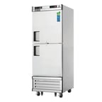 image of Everest EBWRFH2 29" 1-Section Reach-In Refrigerator/Freezer Combo w/ 2 Half Solid Doors, Bottom Mount