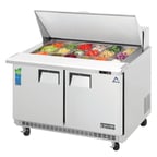 image of Everest EPBR2 47" Two Section Mega Top Sandwich/Salad Prep Table w/ 2 Doors, 18 Pans